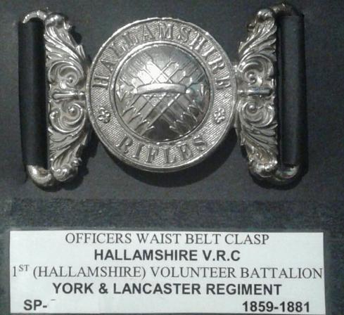 The 1st Hallamshire Volunteer Rifle Corps. Waist Belt Clasp