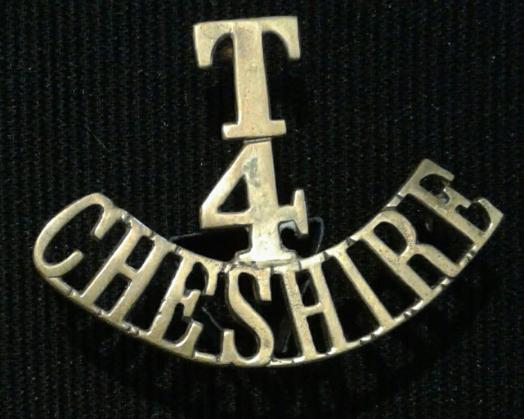The Cheshire Regt Territorial Bttn Shoulder Title