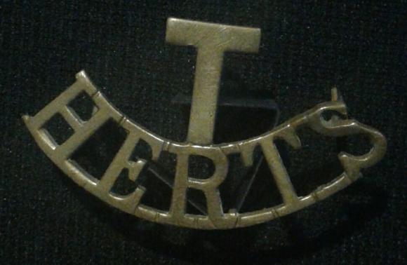 Hertfordshire Regiment Territorial Bttn Shoulder Title