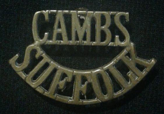 Cambridge & Suffolk Battalion, Shoulder Title