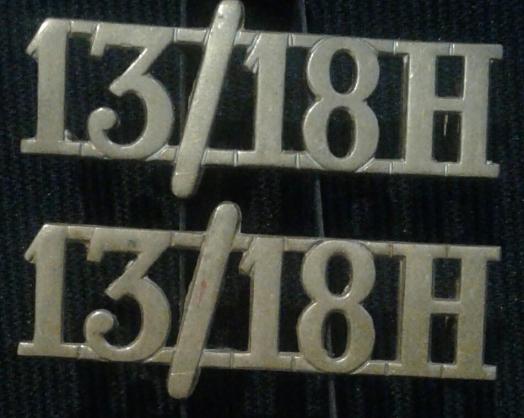 The 13th / 18th Royal Hussars (Queen Mary's Own), Shoulder Title