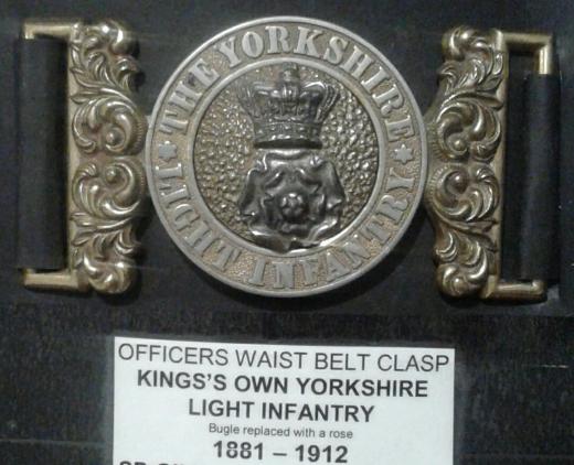 The King's Own Yorkshire Light Infantry, Belt Buckle