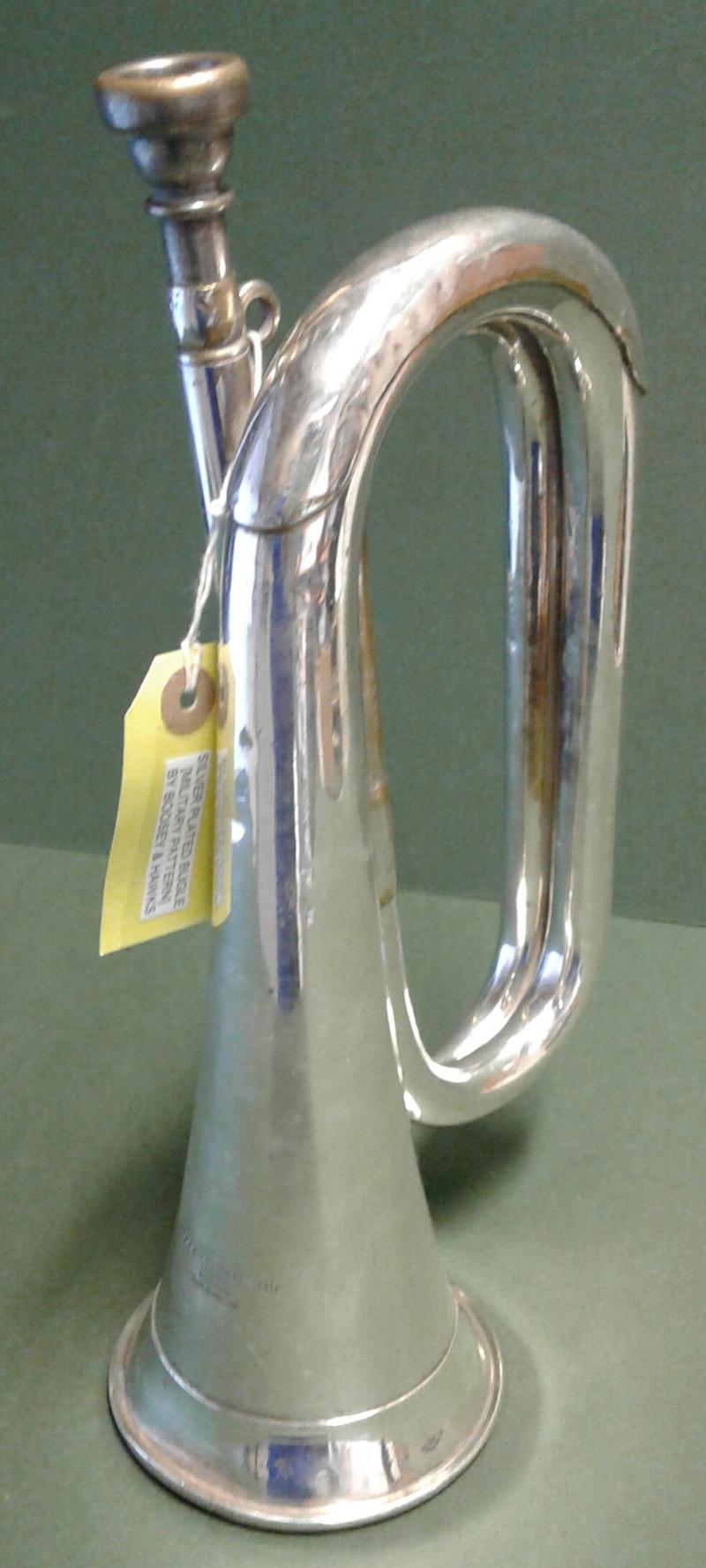 Military Bugle Silver Plate Infantry