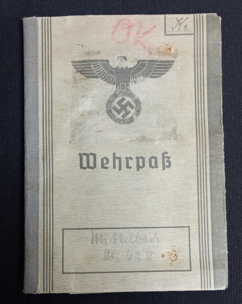 NAZI WEHRPASS TO