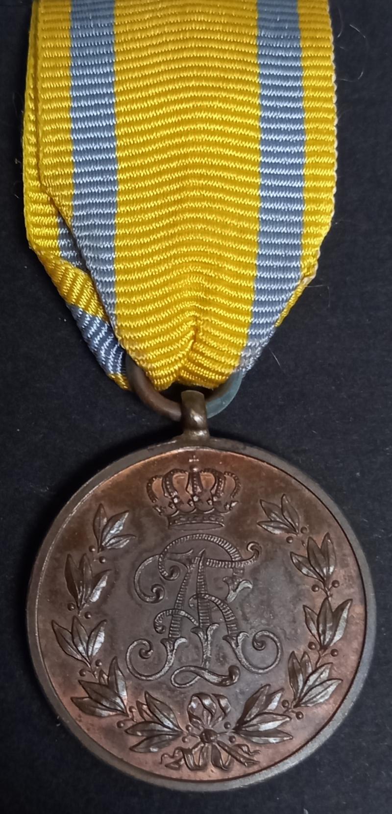 WW1 Germany - Saxony  Friedrich August Medal