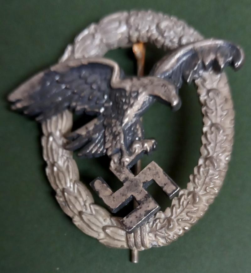 WW2 GERMAN LUFTWAFFE OBSERVER'S BADGE