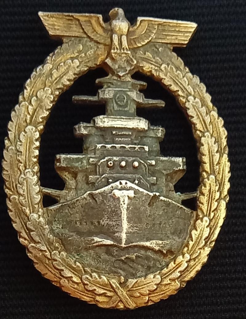 WW2 GERMAN HIGH SEAS FLEET BADGE