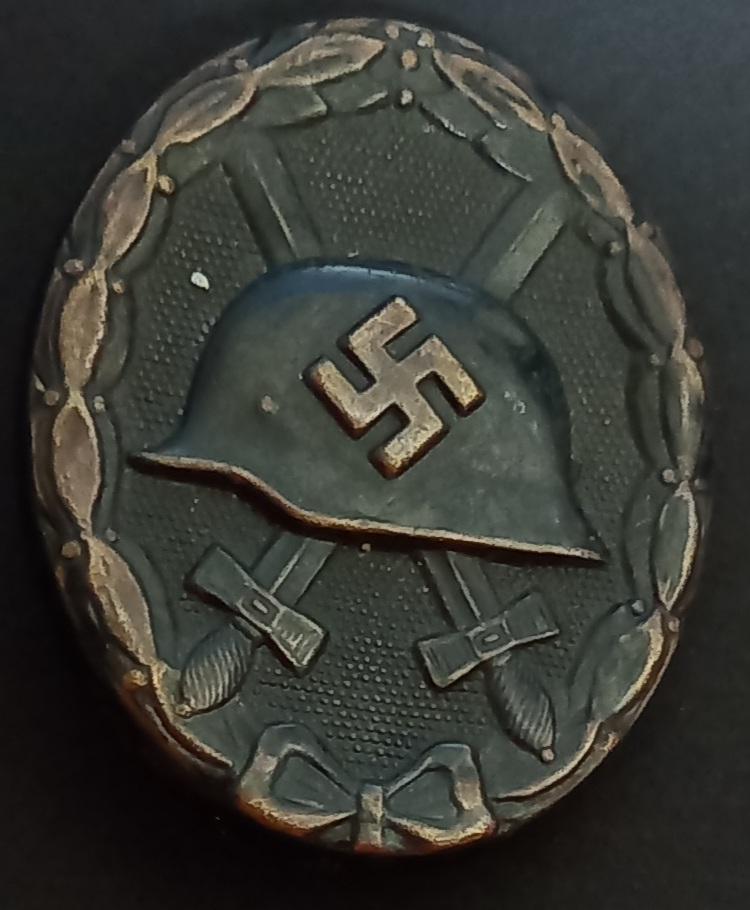 GERMAN WWII WOUND BADGE IN BLACK