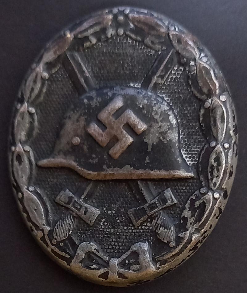 GERMAN WWII WOUND  BADGE IN BLACK