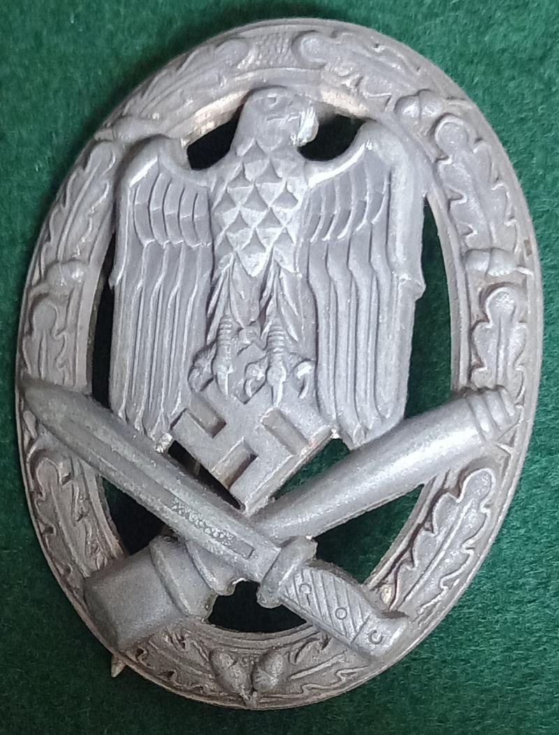 WW2 GERMAN GENERAL ASSAULT BADGE