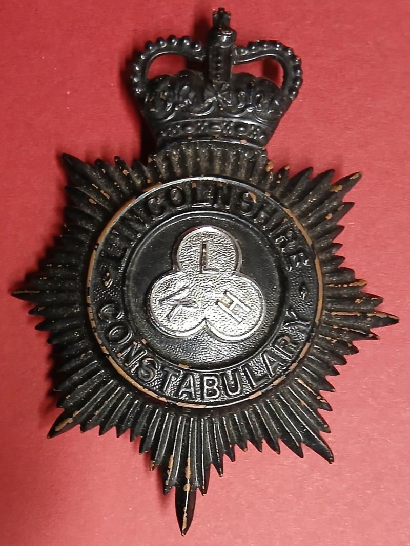 POLICE NIGHT HELMET PLATE LINCOLNSHIRE  CONSTABULARY
