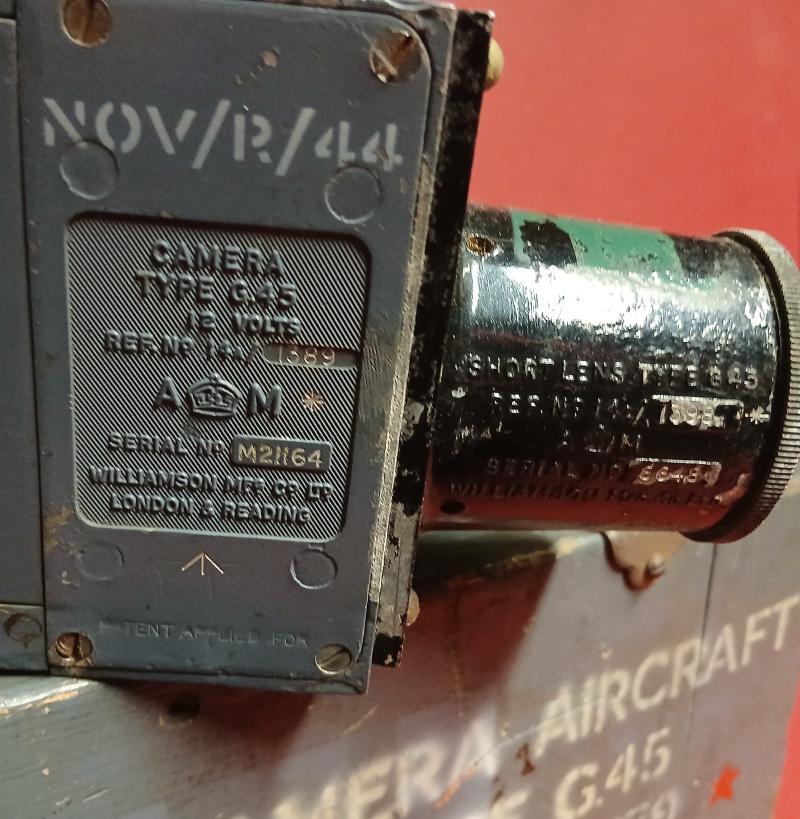 RAF WW2 G45 Short Lens Aircraft Gun Camera