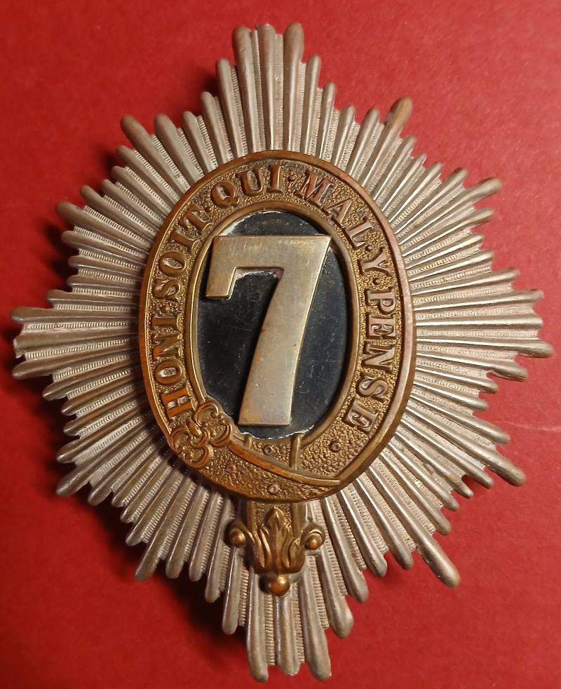 7th (The Princess Royal's) Dragoon Guards, Helmet Plate.