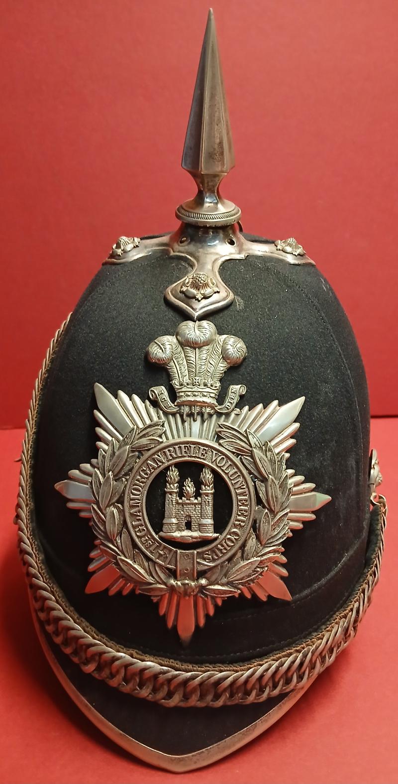 HOME SERVICE BLUE CLOTH HELMET 1868-1881..