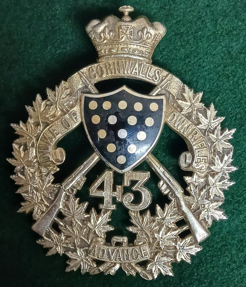 43rd CANADIAN MILITIA (DUKE OF CORNWALL'S OWN RIFLES)