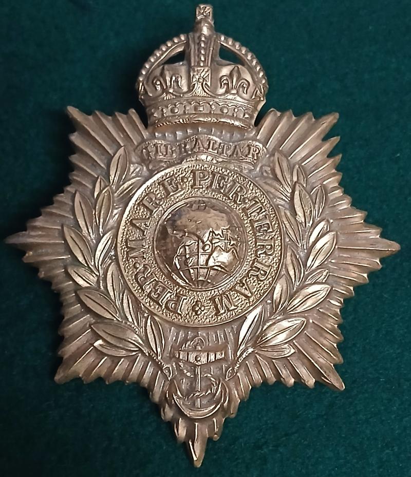 ROYAL MARINE  HELMET PLATE