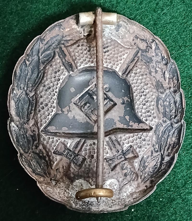 WW2 GERMAN 'SPANISH' WOUND BADGE IN BLACK