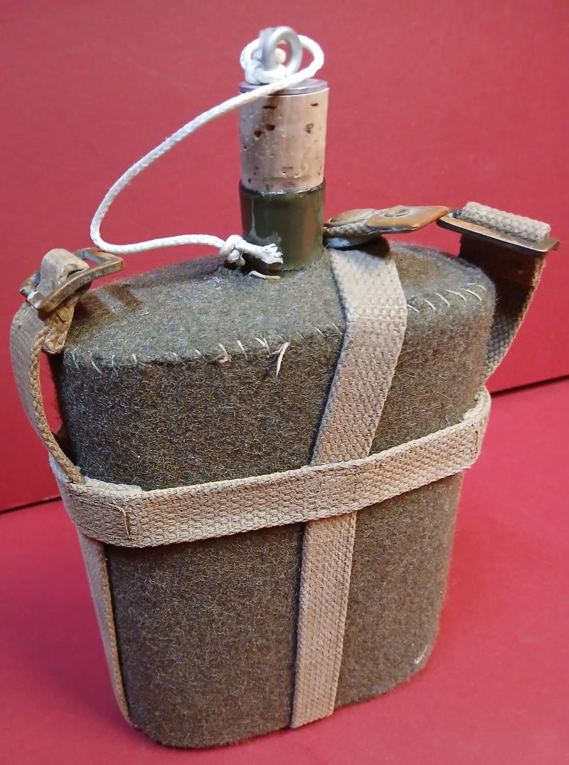 WW2 Type MK VII British Army Water Bottle & 37 Pattern Carrier