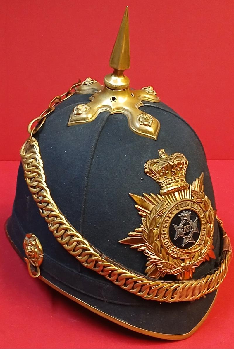 OFFICERS HOME SERVICE HELMET. 1875 - 1881 ...