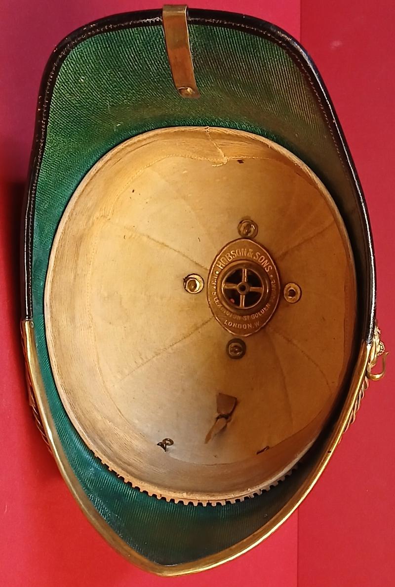 OFFICERS HOME SERVICE HELMET. 1875 - 1881 ...