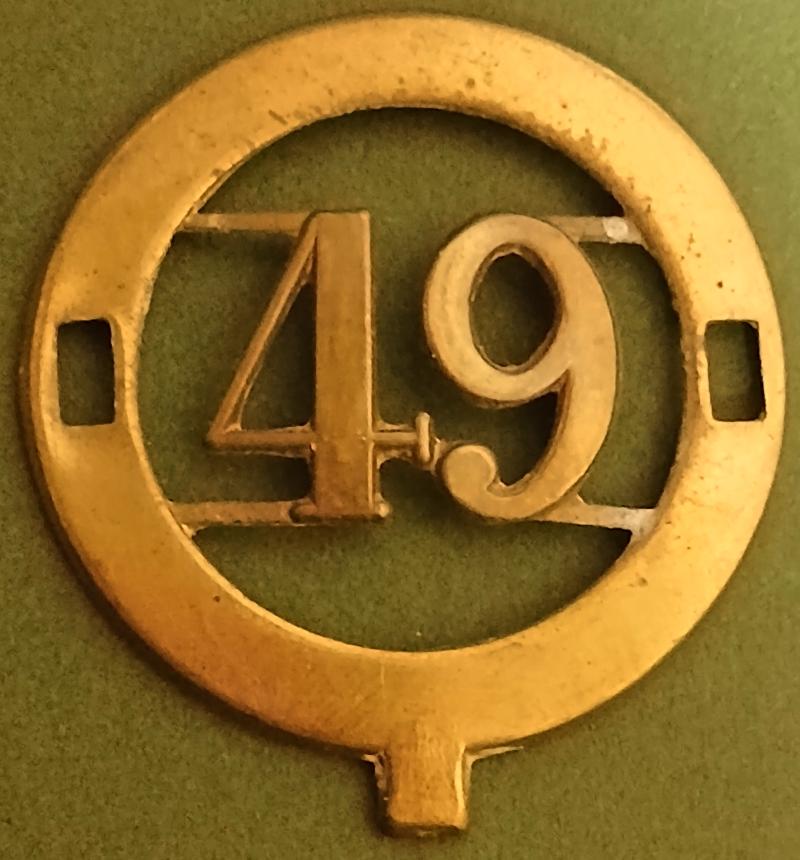 1878 NUMBERED HELMET PLATE CENTER .