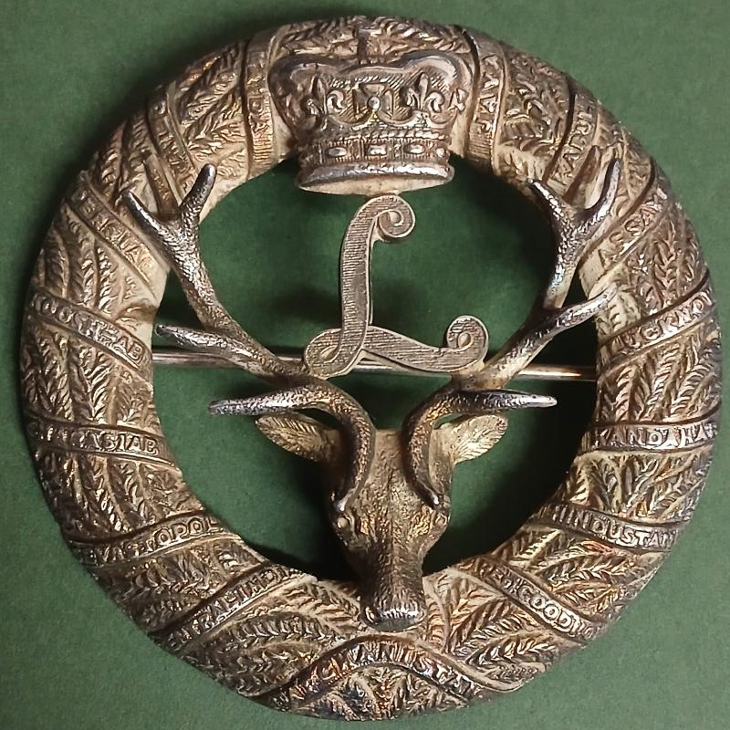 VICTORIAN OFFICERS PLAID BROOCH