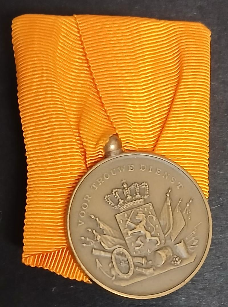 Netherlands Army Long Service Bronze Medal 1928