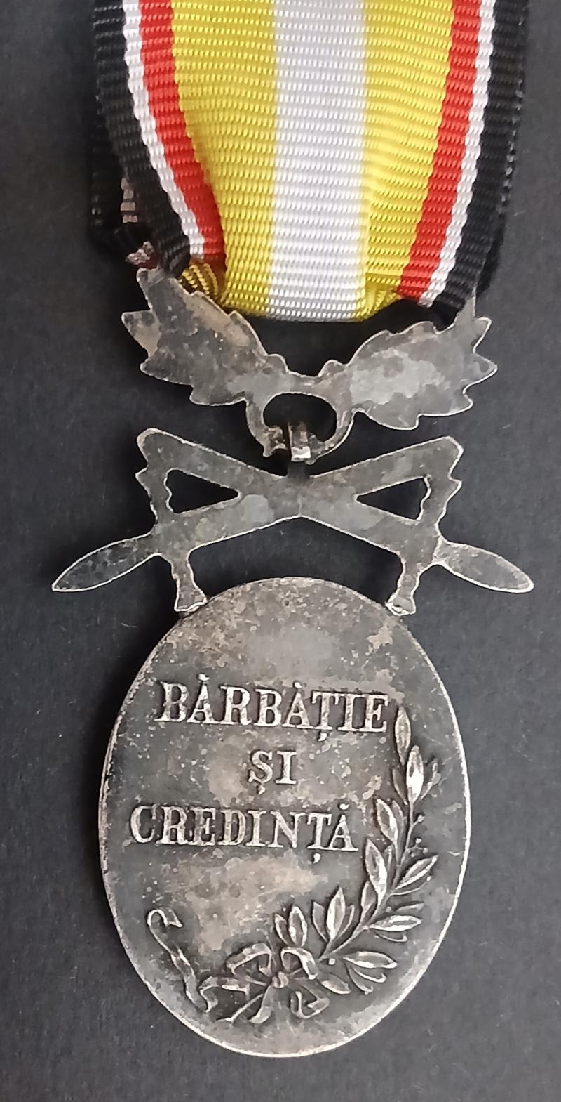 Romania's Medal for Valour & Faith, WW1 issue.