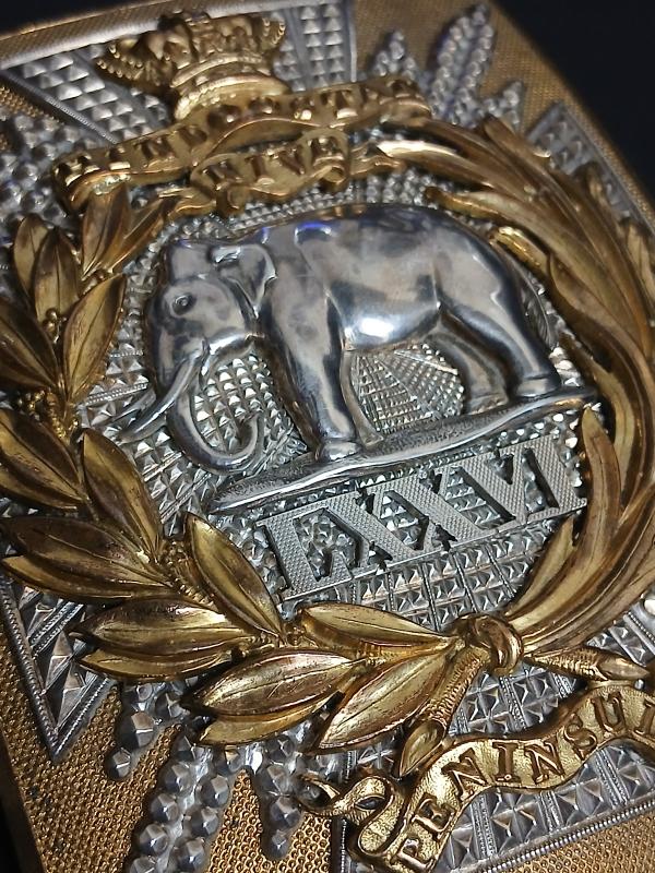 OFFICERS CROSS BELT PLATE 1848-55