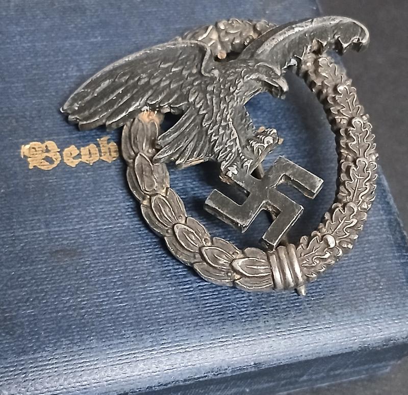 GERMAN WW2 LUFTWAFFE OBSERVER BADGE