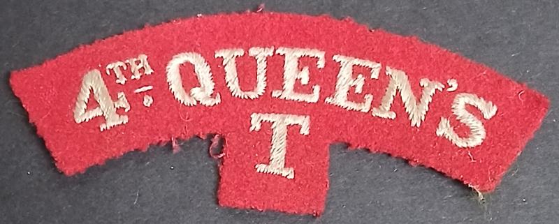 THE QUEENS ROYAL WEST SURREY 4TH TERRITORIAL BATTALION